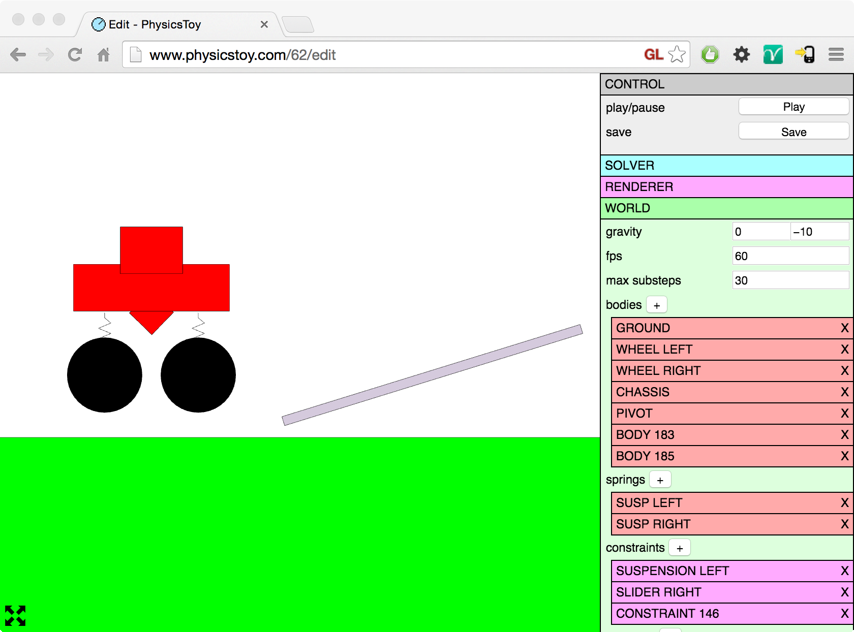 PhysicsToy – halfway there…